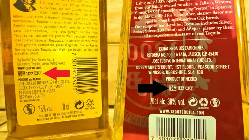 Aus welcher Destillerie kommt mein Tequila? NOM-Nummern